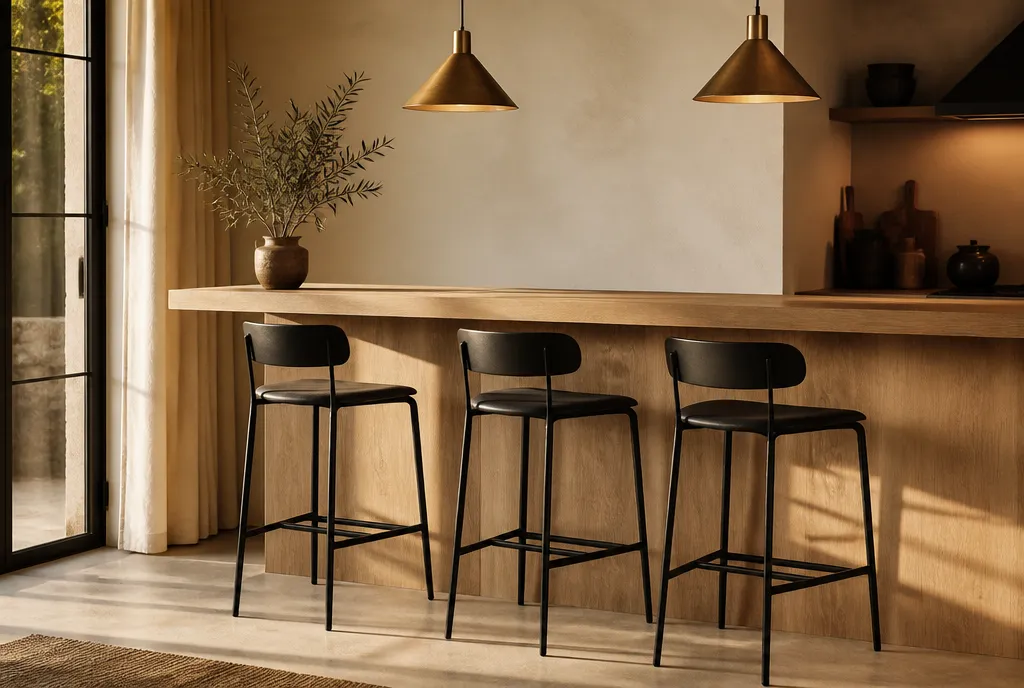 Black bar stools we supply
