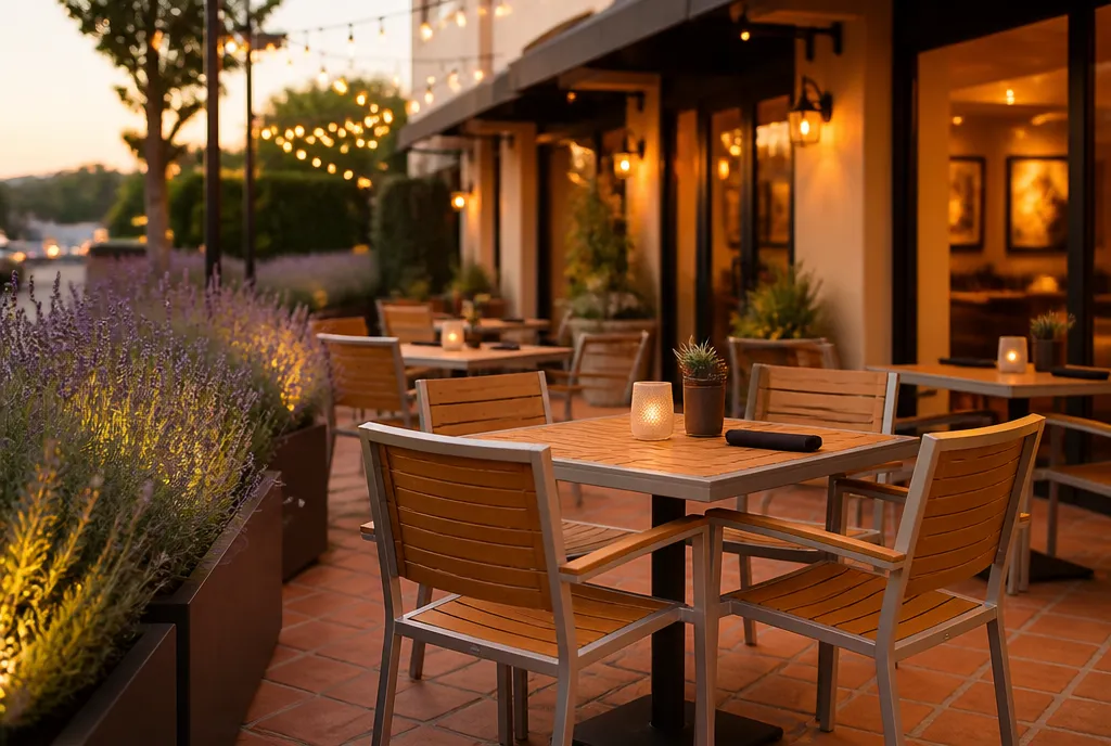 Restaurant patio furniture we supply