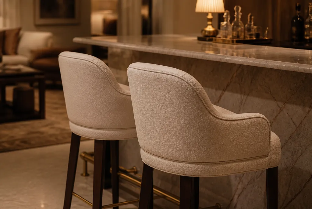 Upholstered bar stools we supply