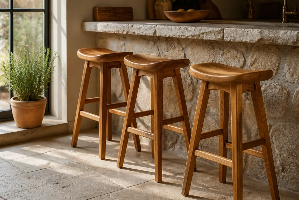 Wood counter stools we supply
