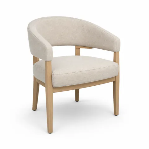 Ivory Hollow Armchair