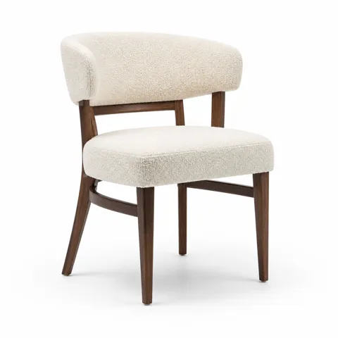 Ivory Wave Dining Chair