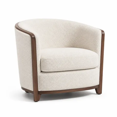 Ivory Bloom Lounge Chair
