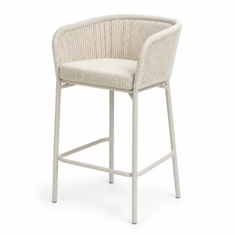 Ivory Arc Outdoor Barstool