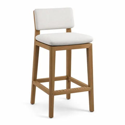 Ivory Meadow Outdoor Barstool