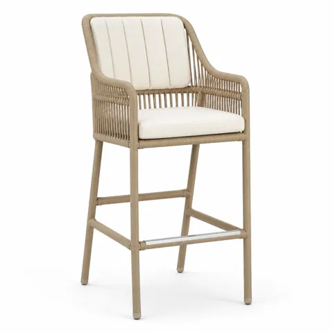 Ivory Wing Outdoor Barstool