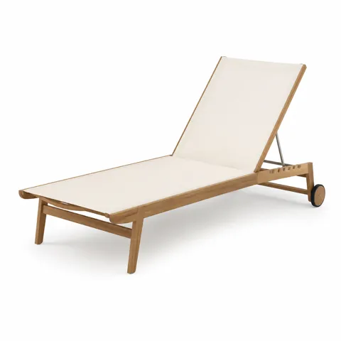 Ivory Crest Outdoor Chaise Lounge