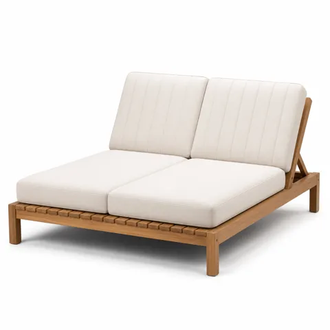 Ivory Arc Outdoor Chaise Lounge