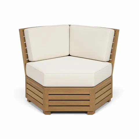 Ivory Arc Outdoor Corner Lounge Chair