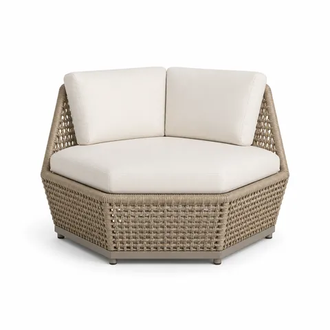 Ivory Wharf Outdoor Corner Lounge Chair