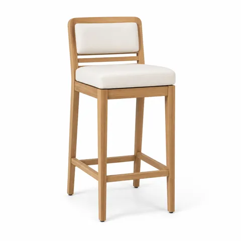 Ivory Arc Outdoor Counter Stool