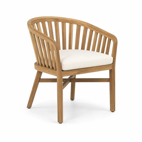 Ivory Arc Outdoor Dining Chair