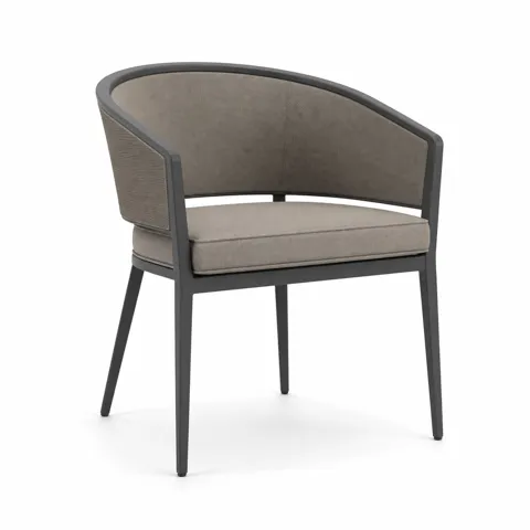 Slate Arc Outdoor Dining Chair