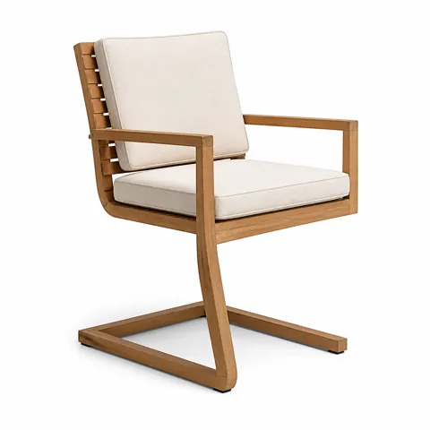 Ivory Meadow Outdoor Dining Chair