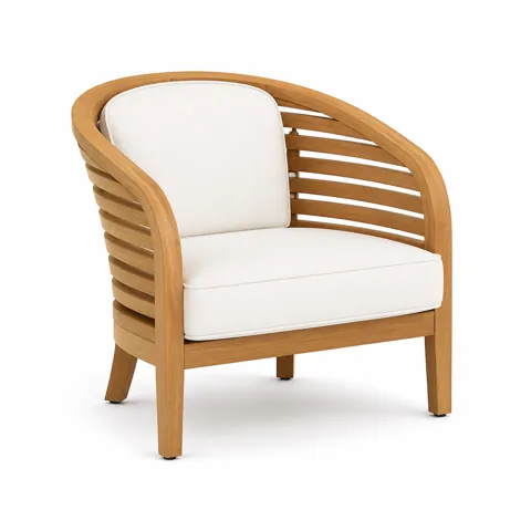 Ivory Bloom Outdoor Dining Chair