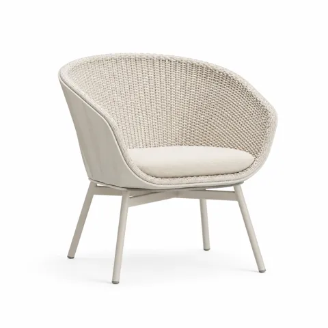 Ivory Arc Outdoor Lounge Chair