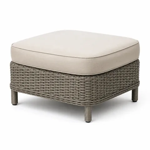 Ivory Wharf Outdoor Ottoman