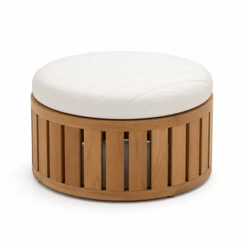 Ivory Bend Outdoor Ottoman