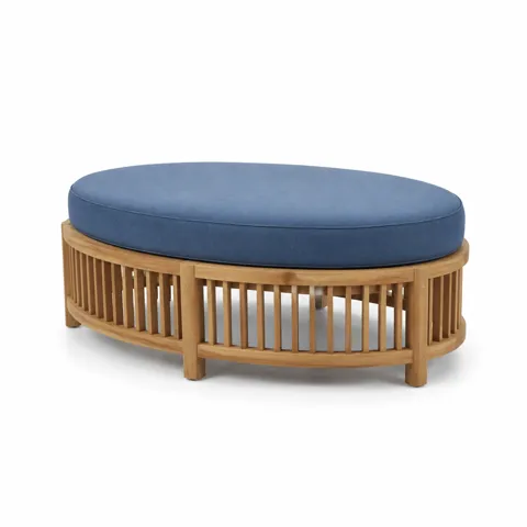 Indigo Arc Outdoor Ottoman