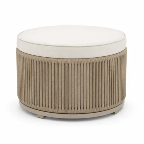 Ivory Yard Outdoor Ottoman