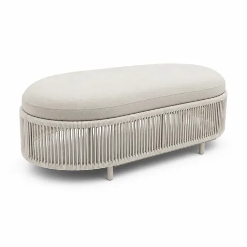Ivory Dune Outdoor Ottoman