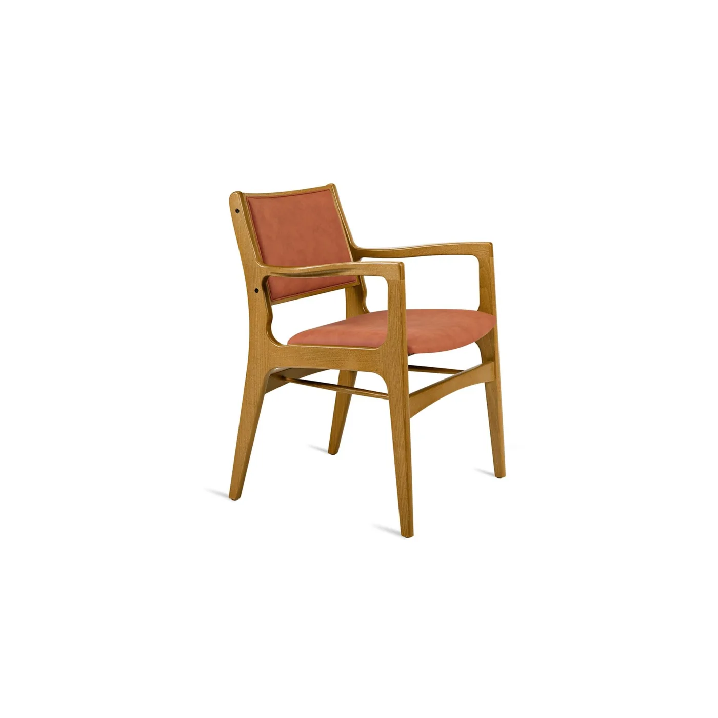 Ryeton Armchair (Upholstered Front / Woven Back)