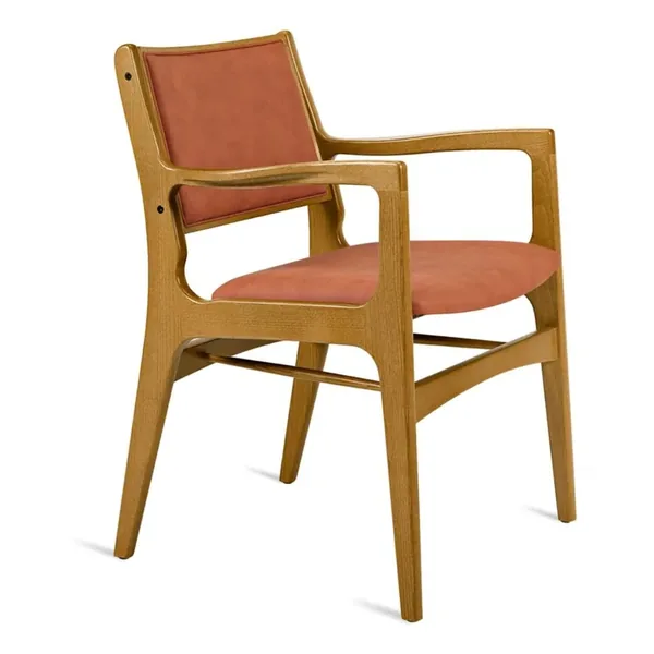 Ryeton Armchair (Upholstered Front / Woven Back)